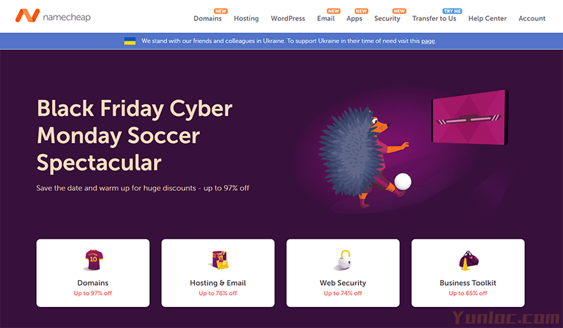 图片[2] - 域名# NameCheap – #黑五活动# 注册域名折扣97%，转移域名COM/NET/ORG折扣 - 云线路