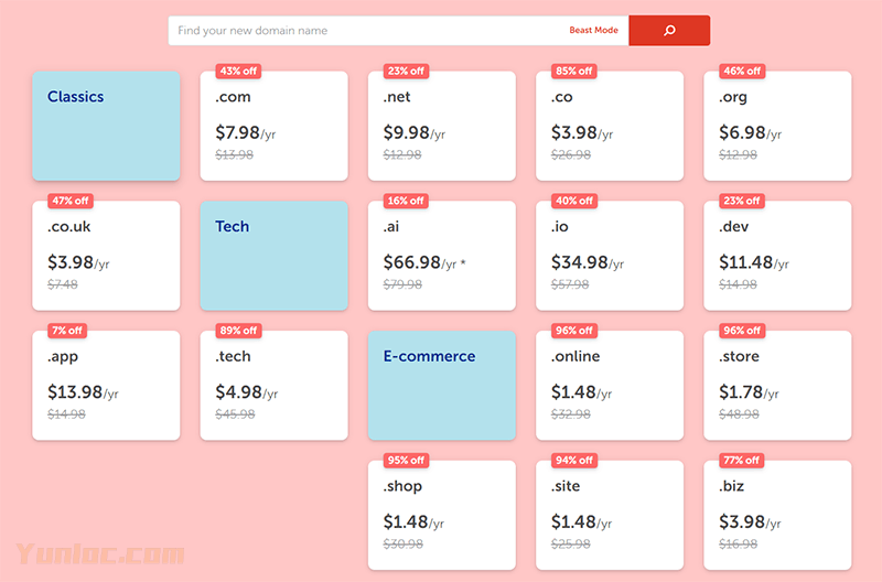 图片[2] - NameCheap – #新年促销# 新购 .COM域名$7.98/.NET域名$9.98，SSL证书$5.99 - 云线路